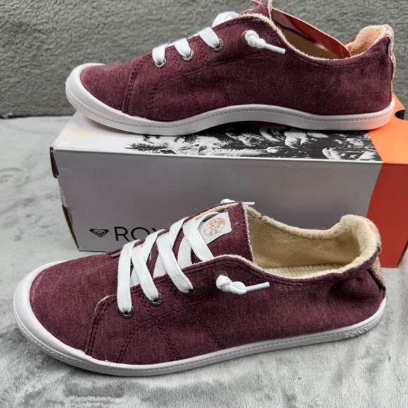 Roxy Bayshore III Sneaker Women 11 Burgundy New Memory Foam Slip On ARJS600418 - Picture 6 of 10
